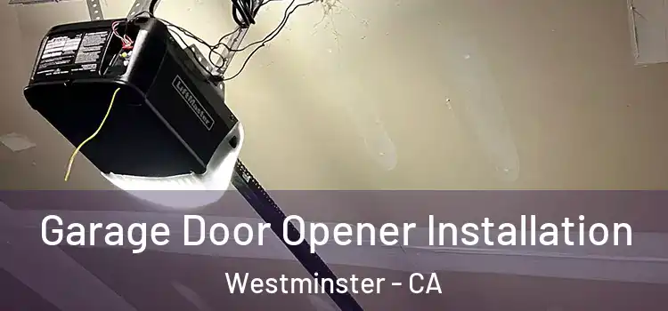 Garage Door Opener Installation Westminster - CA