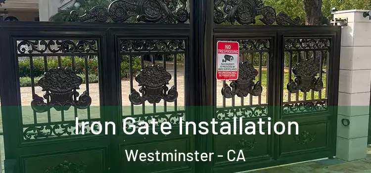 Iron Gate Installation Westminster - CA
