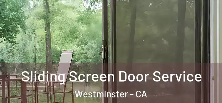 Sliding Screen Door Service Westminster - CA
